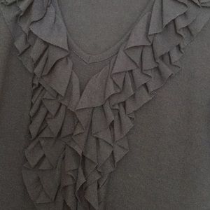 Navy blue dress with v neck